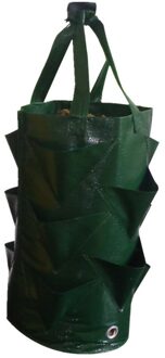 25 # Aardbei Planten Bag Multi-Mond Container Zak Groeien Planter Pouch Wortel Plantaardige Pot Kant Thuis tuin Gereedschap