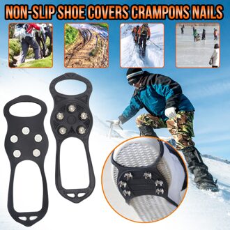 25 # Anti-Slip Ice Gripper Spike Grijpers Sneeuw Grips Winter Schoenen Laarzen Riem Metalen Spikes Studs Universele Schoenen cover Klimmen