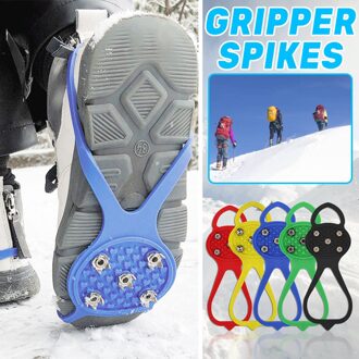 25 # Antislip Sneeuw Schoenplaten Schoenen Laarzen Cover Stap Ijs Spikes Grips Stijgijzers Voor Wandelen Winter Wandelen Klimmen vissen Anti-Slip GN