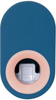 25 # Automatische Tandpasta Dispenser Squeezers Tandpasta Tand Stofdicht Tandenborstelhouder Wall Mount Stand Badkamer Accessoires donker blauw