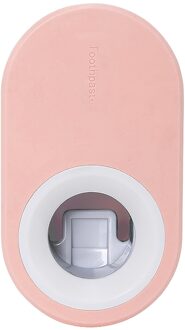 25 # Automatische Tandpasta Dispenser Squeezers Tandpasta Tand Stofdicht Tandenborstelhouder Wall Mount Stand Badkamer Accessoires roze