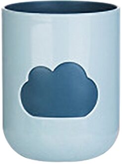 25 # Cloud Gorgelen Cup Liefhebbers Tandenborstel Beker Tand Glas Reizen Water Cup Drinken Mokken Plastic Badkamer Cups Wassen Mond cup licht blauw