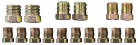 25 feet Brake line Flexible With 16pcs Fittings Assortment 1pc Zinc-coating