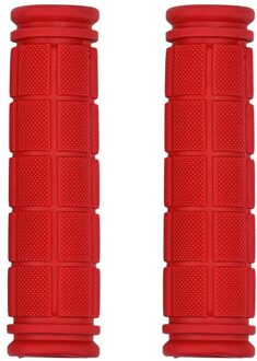 25 # Fiets Handvatten Fixie Fixed Gear Bike Rubber Anti-Slip Handvat Grip Cover Comfortabele Grip Bike Cover 8 Kleuren rood