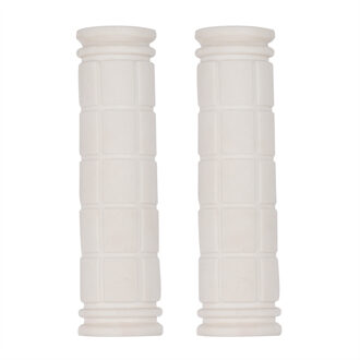 25 # Fiets Handvatten Fixie Fixed Gear Bike Rubber Anti-Slip Handvat Grip Cover Comfortabele Grip Bike Cover 8 Kleuren WH