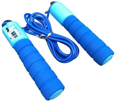 25 * Gear Verstelbare Staaldraad Home Fitness Springtouwen Gym Boksen Apparatuur Springtouw Speed Accessoires Workout Training blauw