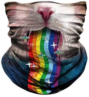 25 # Grappige 3d Kat Hond Naadloze Magische Sjaal Outdoor Hoofddeksels Bandana Sport Tube Uv Gezicht Маска Workout Wandelen Fietsen балаклава