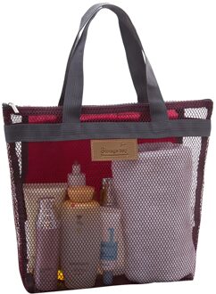 25 # Grote Mesh Aparte Picknick Verzekering Zak Isolatie Presevation Verse Outdoor Strand Groene Zak Picknick Reizen Kamperen Zak