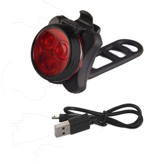25 # Heldere Fietsen Fiets 3 Led Hoofd Front Light 4 Modes Usb Oplaadbare Staart Clip Licht lamp Waterdicht