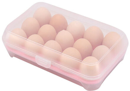 25 # Keuken Organisator Keuken Koelkast Enkele Laag 15 Eieren Container Opbergdoos Koelkast Organizer Box Organizador Nevera blauw