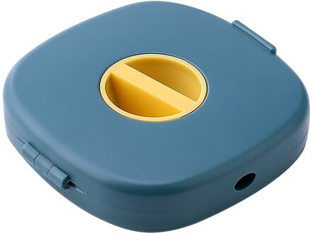25 # Kleine Draagbare Ronde Draaibaar Datakabel Organisator Opbergdoos Mobiele Telefoon Opladen Kabel Winder Kan Worden Uitgevoerd Met U blauw