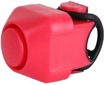 25 # Kleine Fiets Bel Hoorn Fietsen Elektronische Luid Stuur Ring Batterij Alarm Set Road Vouwfiets Elektrische Claxon Bel rood