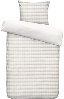 25% korting - Leen Bakker - Dekbedovertrek Brylin - Off-white - 140x200/220 Cm - Polyester - Wit