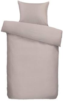 25% korting - Leen Bakker - Dekbedovertrek Ghana - Zand - 140x200/220 Cm - Polyester - Beige