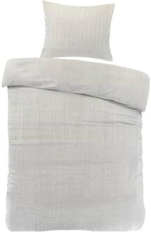 25% korting - Leen Bakker - Dekbedovertrek Olivier - Zand - 140x200/220 Cm - Katoen - Beige