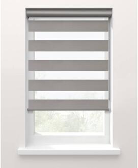25% korting - Leen Bakker - Fenstr Duo Rolgordijn Nice Lichtdoorlatend - 20091 - Polyester - Grijs - 120x10x10 Cm