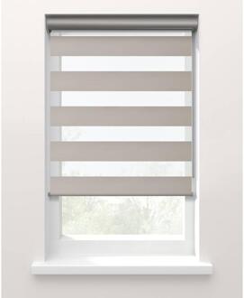 25% korting - Leen Bakker - Fenstr Duo Rolgordijn Nice Lichtdoorlatend - Zand (25038) - Polyester - Beige - 120x10x10 Cm