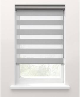 25% korting - Leen Bakker - Fenstr Duo Rolgordijn Planos Lichtdoorlatend - (20065) - Polyester - Grijs - 120x10x10 Cm