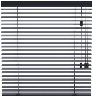 25% korting - Leen Bakker - Fenstr En Jaloezie New York 50mm - Antraciet (20709) - Hout - Grijs - 120x10x10 Cm