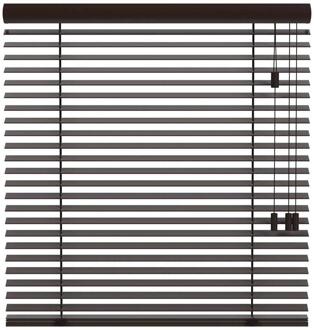 25% korting - Leen Bakker - Fenstr En Jaloezie New York 50mm - Donker (30401) - Hout - Bruin - 120x10x10 Cm