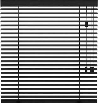 25% korting - Leen Bakker - Fenstr En Jaloezie Oslo 50mm - (15016) - Hout - Zwart - 120x10x10 Cm