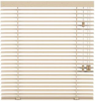 25% korting - Leen Bakker - Fenstr En Jaloezie Oslo 50mm - Licht Eiken (25952) - Hout - Beige - 120x10x10 Cm