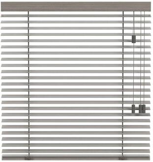 25% korting - Leen Bakker - Fenstr En Jaloezie Oslo 50mm - Taupe (20951) - Hout - Grijs - 120x10x10 Cm