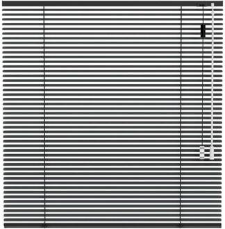 25% korting - Leen Bakker - Fenstr Jaloezie 25mm Extra Mat - Donker (20519) - Aluminium - Grijs - 120x10x10 Cm