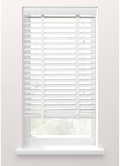 25% korting - Leen Bakker - Fenstr Jaloezie 50 Mm - 80x220 Cm - Hout - Wit