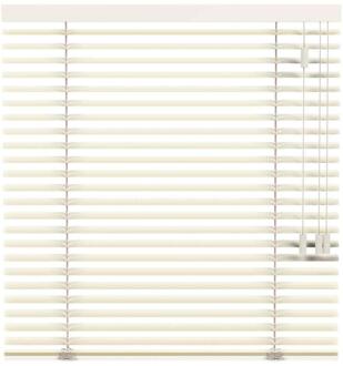 25% korting - Leen Bakker - Fenstr Jaloezie 50mm Standaard Lak - (25008) - Aluminium - Crème - 120x10x10 Cm