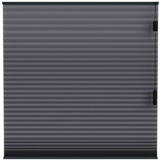 25% korting - Leen Bakker - Fenstr Plisségordijn Montreal Dubbel 25mm Lichtdoorlatend - Antraciet (20713) - Polyester - Grijs - 120x10x10 Cm