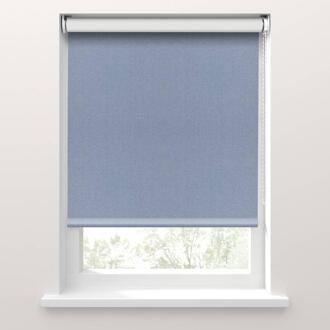 25% korting - Leen Bakker - Fenstr Rolgordijn Gent Verduisterend - Denim (35004) - Polyester - Blauw - 120x10x10 Cm