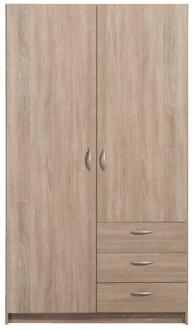 25% korting - Leen Bakker - Kledingkast Varia 2-deurs - Licht Eiken - 175x97x50 Cm - Spaanplaat - Bruin