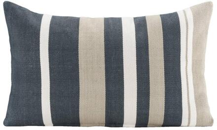 25% korting - Leen Bakker - Sierkussen Cheyenne - Antraciet - 40x60 Cm - Katoen - Grijs#Multikleur
