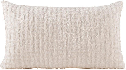 25% korting - Leen Bakker - Sierkussen Jort - Off-white - 30x50 Cm - Polyester - Wit