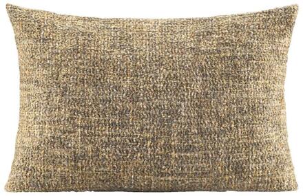 25% korting - Leen Bakker - Sierkussen Lily - Grijs/goud - 35x50 Cm - Katoen/Polyester - Grijs#Goudkleurig