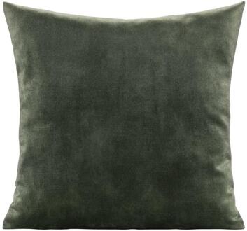 25% korting - Leen Bakker - Sierkussen Mathis - 45x45 Cm - Polyester/Velvet - Groen - 10x45x45 Cm