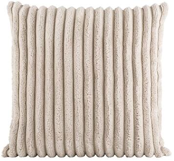 25% korting - Leen Bakker - Sierkussen Stan - 45x45 Cm - Polyester - Taupe