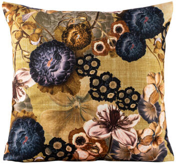 25% korting - Leen Bakker - Sierkussen Suze - Okergeel - 45x45 Cm - Polyester - Geel#Multikleur