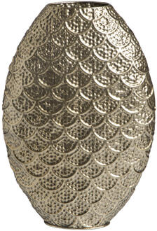 25% korting - Leen Bakker - Vaas Florence Goudkleur - 47,5x32,5x10,5 Cm - Metaal - Goudkleurig - 10.5x32.5x47.5 Cm