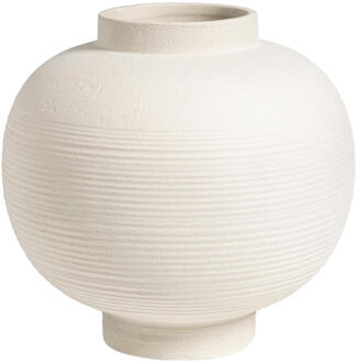 25% korting - Leen Bakker - Vaas Sophie Off-white - 27,5xØ28,5 Cm - Keramiek - Wit#Crème - H27.5 Cm