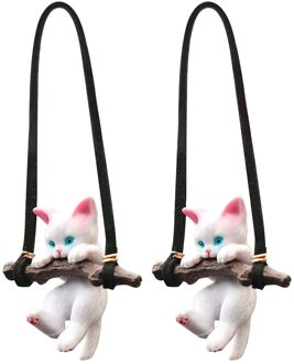 25 # Leuke Kat Auto Opknoping Met Kleurrijke Aerosphere Opknoping Tuin Decoratie Outdoor Suncatchers Yard Garden Decor Ornament B