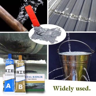 25 # Materialen Metalen Lijm Industriële Hittebestendigheid Koude Lasmetaal Reparatie Pasta A & B Lijm Gel Kit Quick-Lijm Drogen