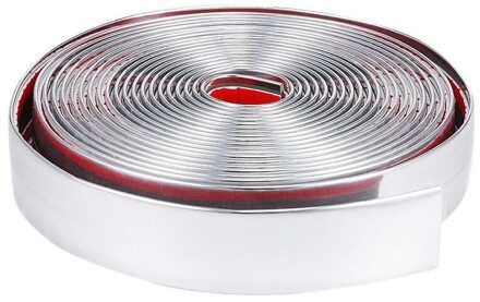 25 Mm X 5 M (16ft) Chroom Zilver Moulding Trim Auto Grille Bumper Protector Strip Auto Decor Accessoires