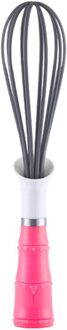 25 # Multifunctionele Huishoudelijke Ei Gereedschap Handleiding Nylon Garde Huishouden Mixer Bakken Keuken Taart Bakken Koken Gereedschap heet roze