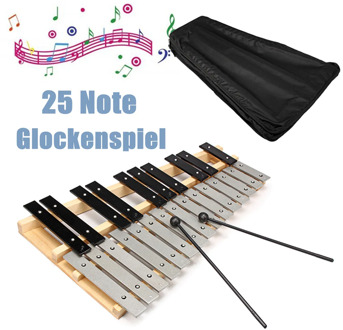25 Note Glockenspiel Xylophone Educational Musical Instrument Mallet Percussion Gift Kids Educational Instrument Carrying Bag