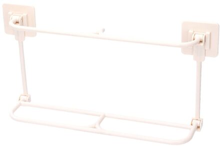 25 # Opslag Houder Thuis Plastic Muur Opknoping Hanger Slippers Plank Organizer Housekeeping Schoenen Rek Beige