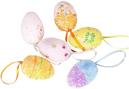 25 # Pasen Hangers Party Thuis Opknoping Inrichting Schuim Decoraties Vintage Ornament Ei Voor Kinderen Декор Дома