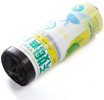 25 Pcs/Roll Thuis Plastic Milieuvriendelijke Vuilniszakken Vuilnisbak Dispenser Draagtassen Vest Stijl Vuilophaal Tassen Afval Opslag tas zwart