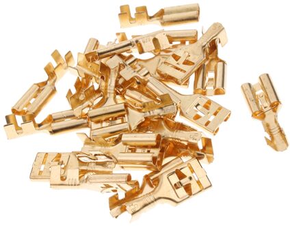 25 Pcs Terminal Kabel Locking Spade Connector 9.5Mm